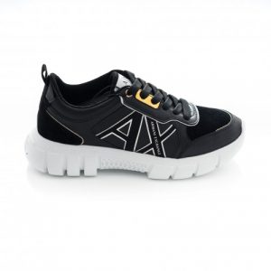 ARMANI EXCHANGE-SCARPE DONNA NERE CON LOGO