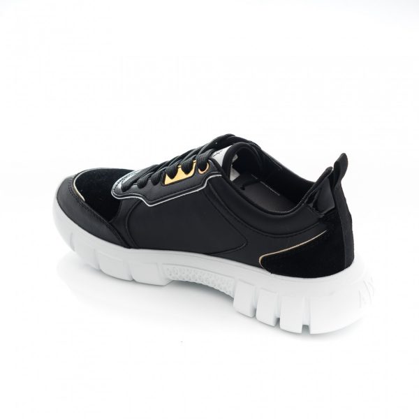 ARMANI EXCHANGE-SCARPE DONNA NERE CON LOGO