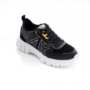 ARMANI EXCHANGE-SCARPE DONNA NERE CON LOGO