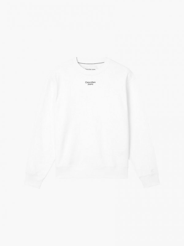 CALVIN KLEIN – Felpa dal Taglio Rilassato Bianco
