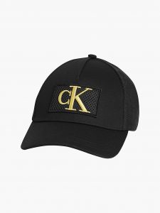 CALVIN KLEIN – Berretto Nero in Cotone Biologico