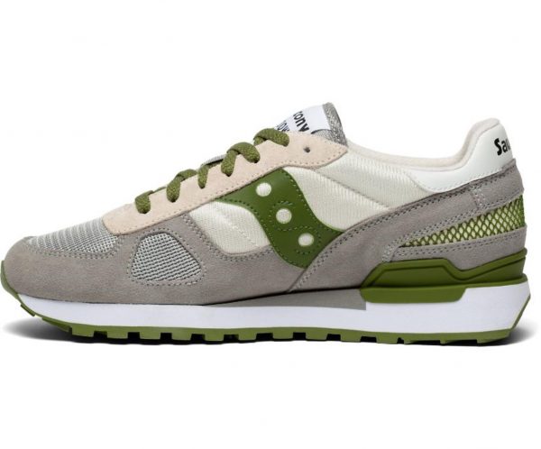 SAUCONY- SCARPE SHADOW ORIGINAL GROGIO CHIARO/VERDE
