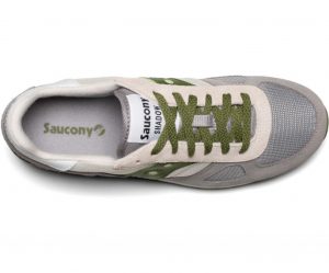 SAUCONY- SCARPE SHADOW ORIGINAL GROGIO CHIARO/VERDE