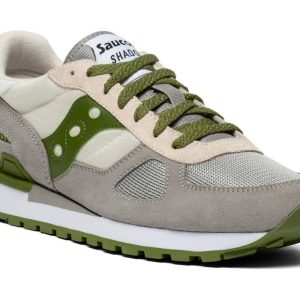 SAUCONY- SCARPE SHADOW ORIGINAL GROGIO CHIARO/VERDE