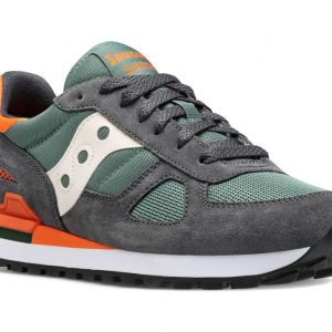 SAUCONY- SCARPE SHADOW ORIGINAL GRIGIO SCURO/VERDE