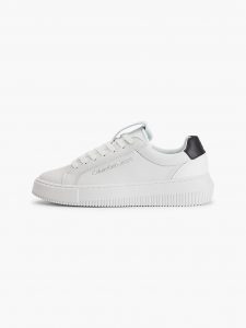 CALVIN KLEIN – Scarpe Donna Sneakers in Pelle Bianco