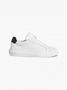 CALVIN KLEIN – Scarpe Donna Sneakers in Pelle Bianco