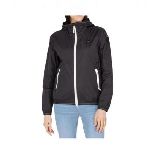 BLAUER-GIACCA A VENTO DONNA NASTRATA NERO