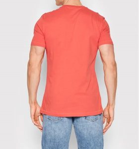 CALVIN KLEIN-T-shirt Uomo Slim In Cotone Biologico Con Logo Rossa