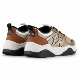 ARMANI EXCHANGE-SNEAKERS DONNA ORO METAL