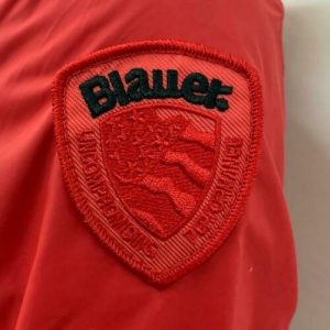 BLAUER-GIACCA A VENTO DONNA NASTRATA ROSSA