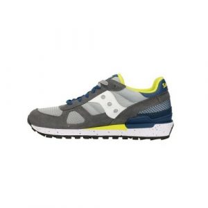 SAUCONY- SCARPE SHADOW ORIGINAL GRIGIO/BLUE/Giallo