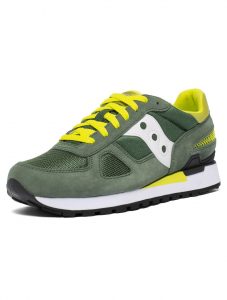 SAUCONY- SCARPE SHADOW ORIGINAL VERDE/BIANCO/Giallo
