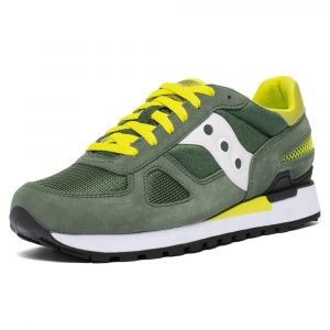 SAUCONY- SCARPE SHADOW ORIGINAL VERDE/BIANCO/Giallo