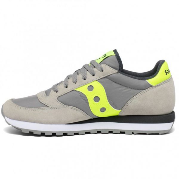 SAUCONY- SCARPE JAZZ ORIGINAL GRIGIO/VERDE FLUO