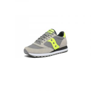 SAUCONY- SCARPE JAZZ ORIGINAL GRIGIO/VERDE FLUO