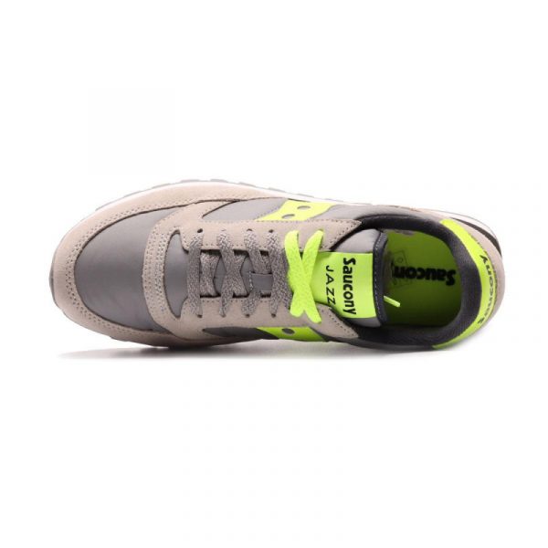 SAUCONY- SCARPE JAZZ ORIGINAL GRIGIO/VERDE FLUO