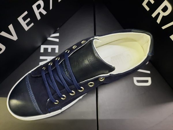 OVER/D – SNEAKERS CAMOSCIO/PELLE BLUE