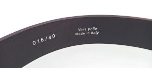 CINTURA MADE IN ITALY VERA PELLE DOUBLE FACE NERO/BLU