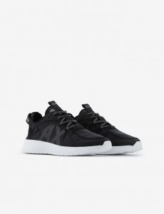 ARMANI EXCHANGE – Sneaker UOMO NERE in nylon ripstop, rete e tessuto stretch