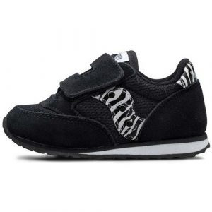 SAUCONY – SCARPE BAMBINI PICCOLI BABY JAZZ HOOK & LOOP NERO/ZEBRA