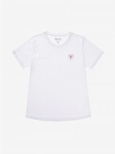 BLAUER – T-SHIRT DONNA CON SCUDO BLAUER BIANCA