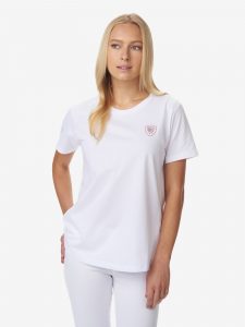 BLAUER – T-SHIRT DONNA CON SCUDO BLAUER BIANCA