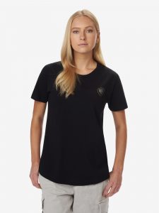BLAUER – T-SHIRT DONNA CON SCUDO BLAUER NERA