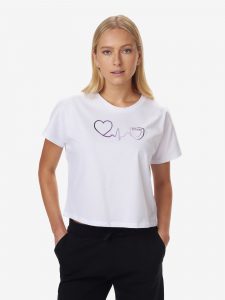 BLAUER – T-SHIRT DONNA BATTITO DEL CUORE BLAUER BIANCO