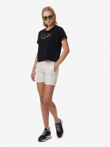 BLAUER – T-SHIRT DONNA BATTITO DEL CUORE BLAUER NERA