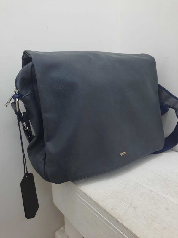 SSEINSE – BORSA A TRACOLLA BLU