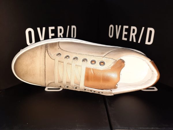 OVER/D – SNEAKERS PELLE BEIGE