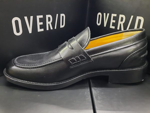 OVER/D – MOCASSINO PELLE NERO