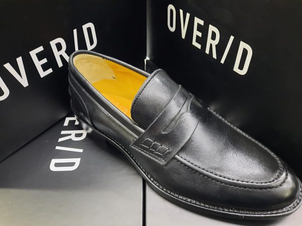 OVER/D – MOCASSINO PELLE NERO