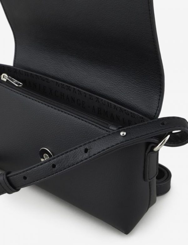 ARMANI EXCHANGE – Borsa Donna a Tracolla Brand Logo Nero