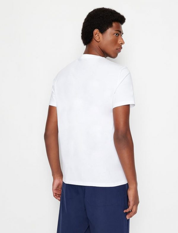 ARMANI EXCHANGE – T-shirt scollo a V regular fit in jersey di cotone