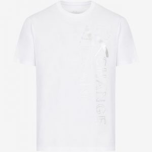 ARMANI EXCHANGE – T-shirt girocollo in jersey di cotone mercerizzato BIANCA