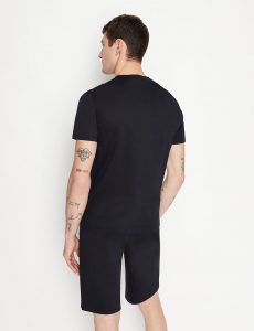 ARMANI EXCHANGE – T-shirt girocollo in jersey di cotone mercerizzato NAVY BLUE