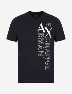 ARMANI EXCHANGE – T-shirt girocollo in jersey di cotone mercerizzato NAVY BLUE