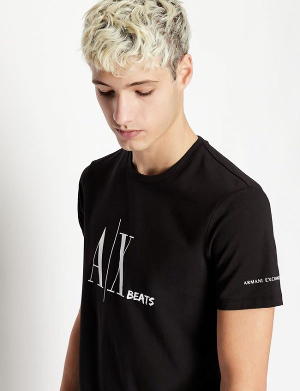 ARMANI EXCHANGE – T-SHIRT UOMO CON LOGO NERA