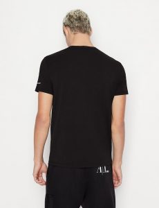 ARMANI EXCHANGE – T-SHIRT UOMO CON LOGO NERA