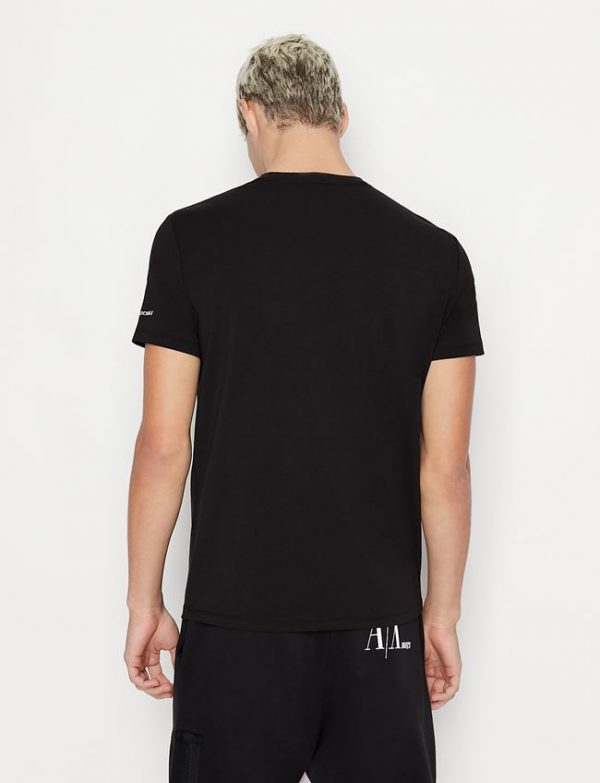 ARMANI EXCHANGE – T-SHIRT UOMO CON LOGO NERA