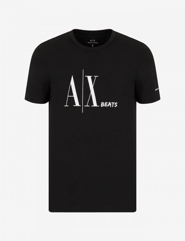 ARMANI EXCHANGE – T-SHIRT UOMO CON LOGO NERA