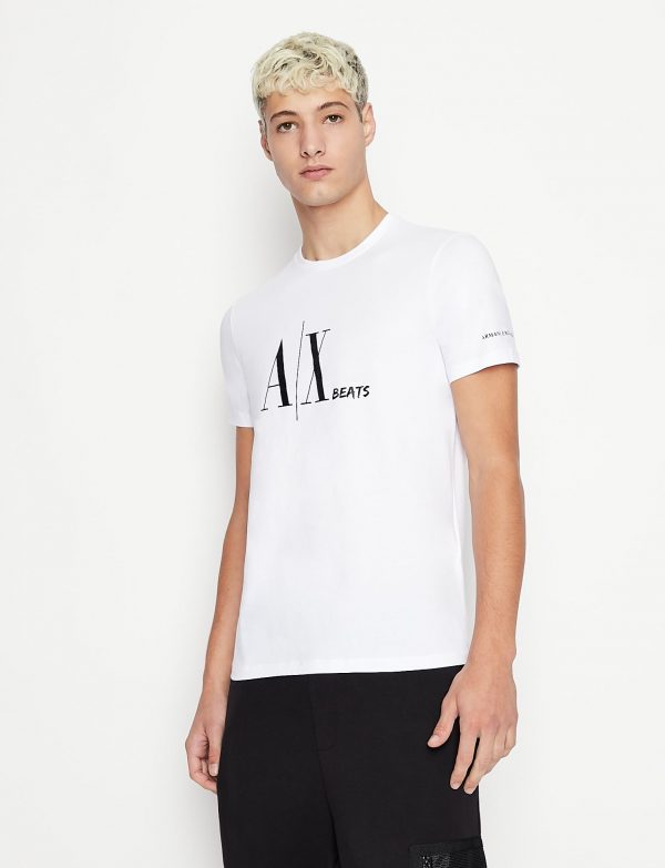 ARMANI EXCHANGE – T-SHIRT UOMO CON LOGO BIANCA