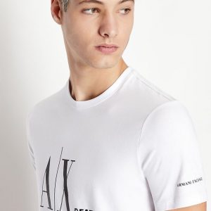 ARMANI EXCHANGE – T-SHIRT UOMO CON LOGO BIANCA