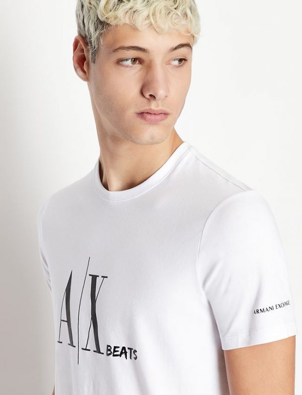 ARMANI EXCHANGE – T-SHIRT UOMO CON LOGO BIANCA