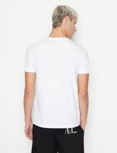 ARMANI EXCHANGE – T-SHIRT UOMO CON LOGO BIANCA