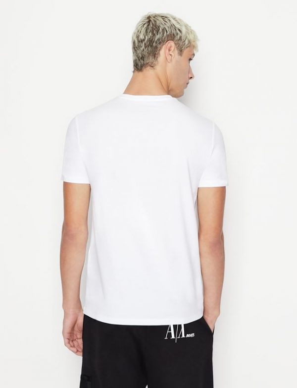 ARMANI EXCHANGE – T-SHIRT UOMO CON LOGO BIANCA