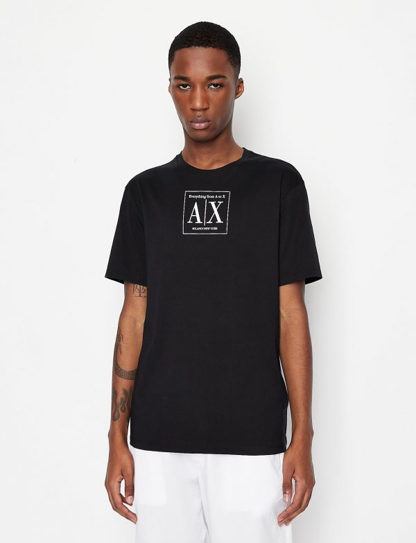 ARMANI EXCHANGE – T-Shirt Uomo con Logo Nero
