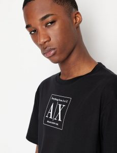 ARMANI EXCHANGE – T-Shirt Uomo con Logo Nero